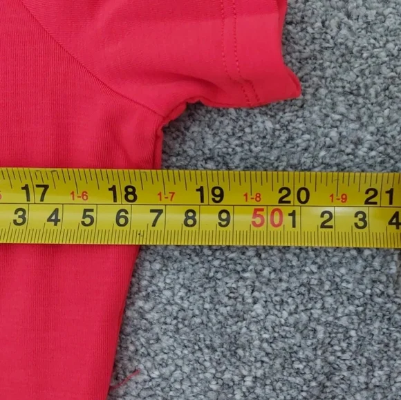 Nike Women's Dri-Fit One Luxe Tee T-Shirt Small Red Soft Breathable Recycled - Picture 13 of 16